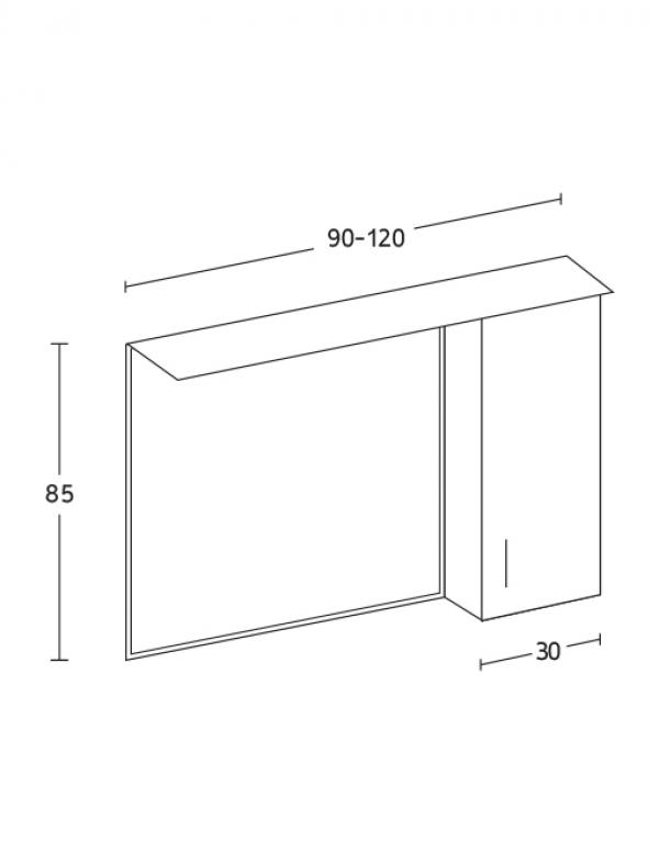 ארון עליון קומפלט Flat+ / Flat